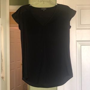 A black comfortable blouse from Express